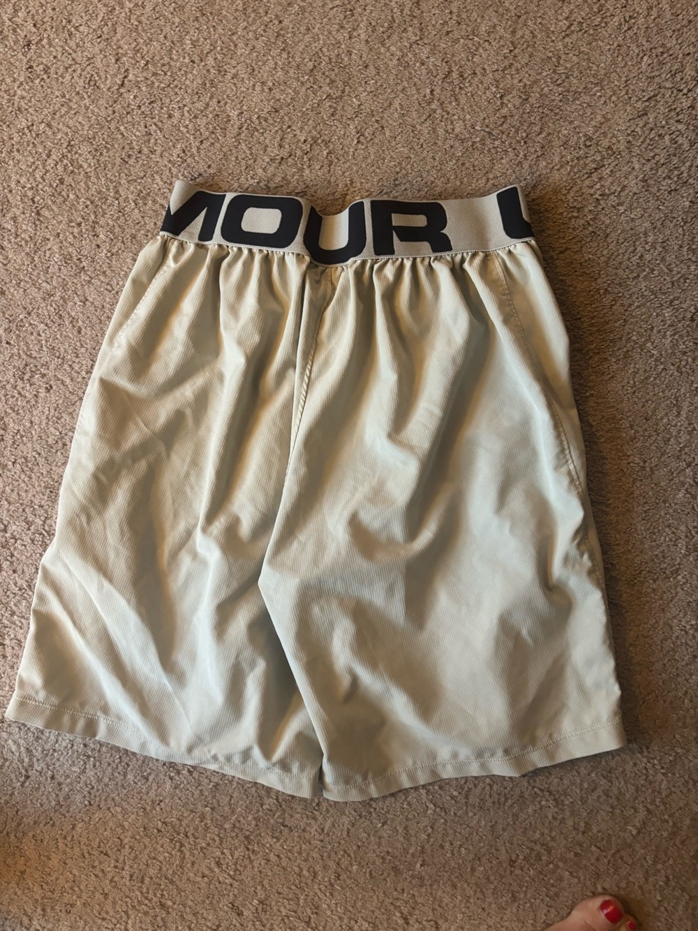 Under Armour Youth Light Cream Athletic Shorts